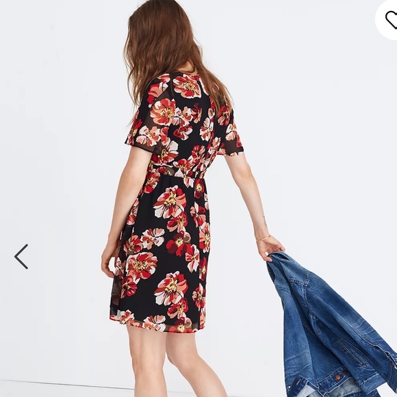 Madewell Tulip-Sleeve Mini Dress in French Rose - Picture 3 of 8